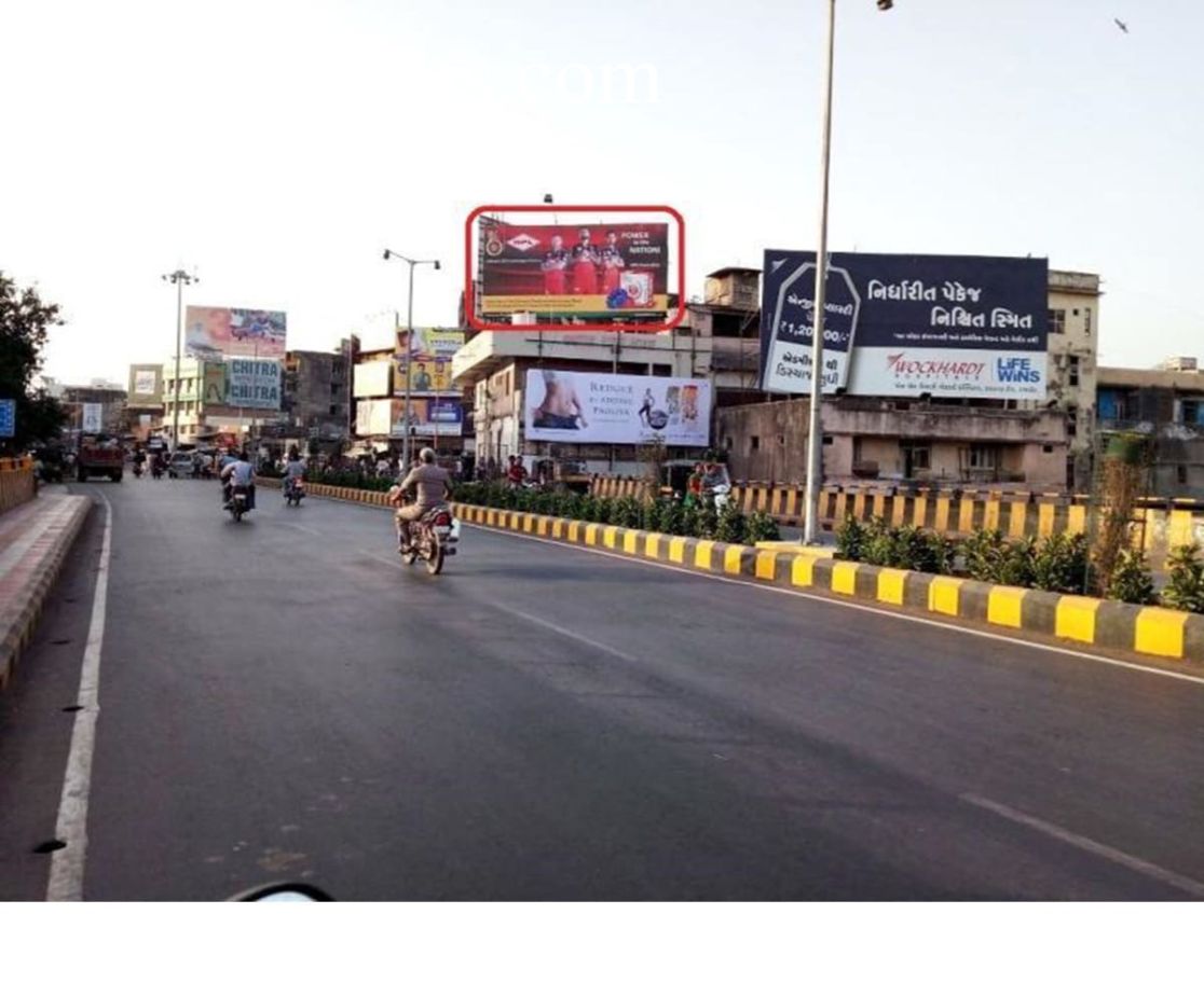 Outdoor advertising in India, Bazzar Road in Junagadh Billboard advertising, Flex Banner Hoardings